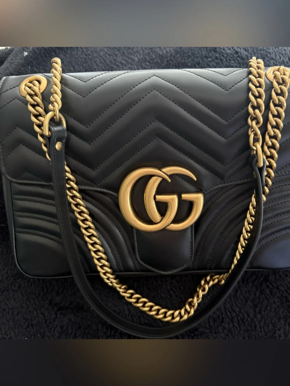 Gucci Matelasse GG Marmot Shoulder Bag
